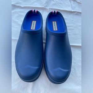 Hunter Brand Blue Garden Clogs Size 7 (5 UK)